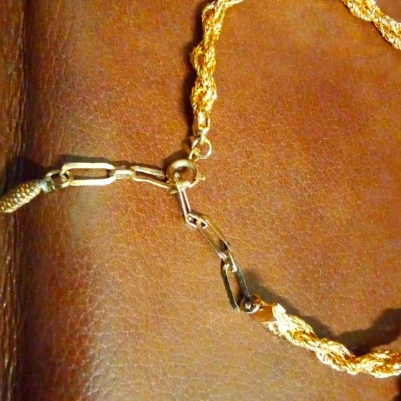 🌹Long adjustable vintage rope chain necklace with tassels - Picture 3 of 4